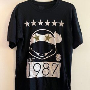 Teenage Mutant Ninja Turtles TMNT Men's Black Short Sleeve Printed Tee - Medium